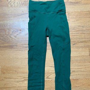 Lululemon Fast and Free High-Rise Tight 25" - Size 2, Green